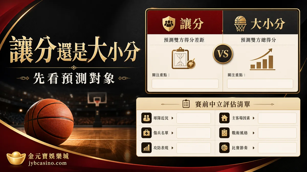 讓分還是大小分（示意圖）